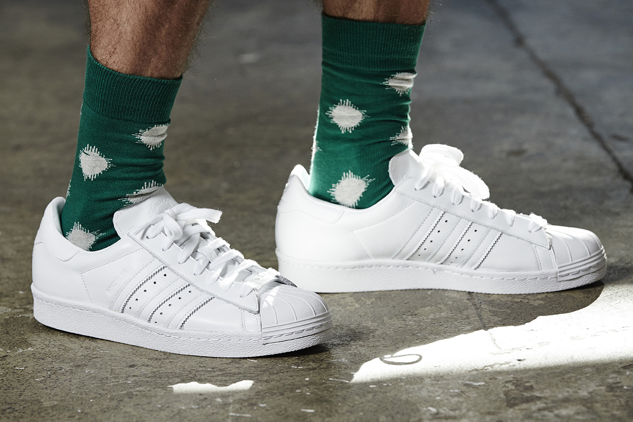 adidas superstar with socks